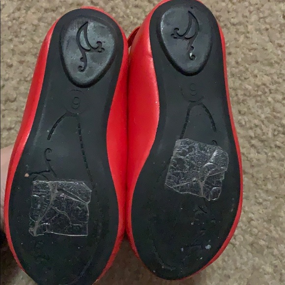 Red ballet flats size 6 - Picture 3 of 6